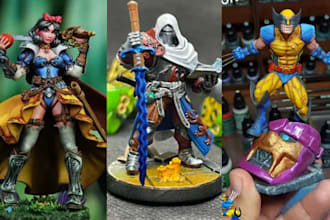 3d print and paint your custom model or figure, custom 3d printed figure