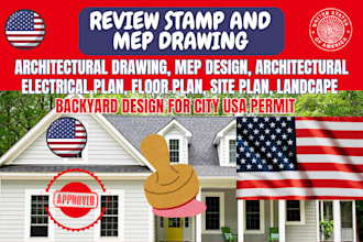 stamp engineering drawings lighting commercial architect plan foundation design