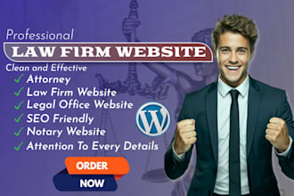 create a professional law firm website, attorney and legal wordpress website