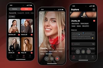 build dating app like tinder bumble pof hinge chat app video livestreaming app