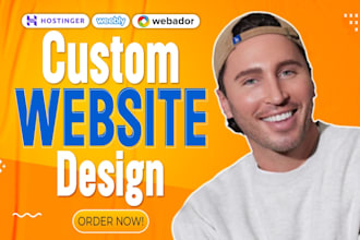 design or redesign hostinger website squarespace weebly webador showit website