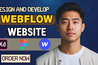 design or develop responsive webflow website, figma to webflow expert