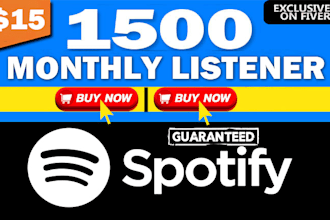 do organic guaranteed spotify artist monthly listener