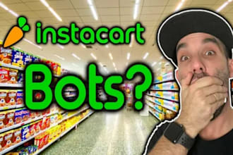 code doordash bot, instacart bot, shopper bot, grabber bot, customer service bot