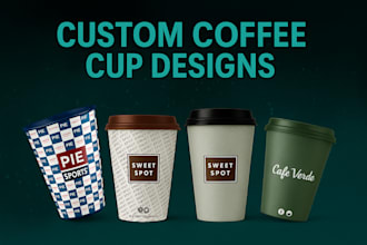 design custom ice cream cup and coffee cup packaging