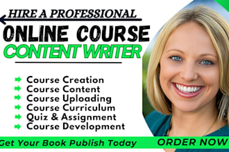 write online course content course curriculum course development course upload