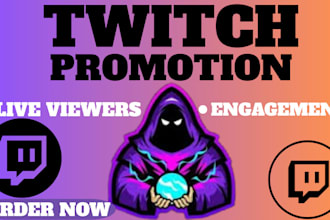 organically promote your twitch channel to bring more live viewers on stream