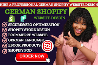 create german shopify website canva ebook design shopify pod expert pod website