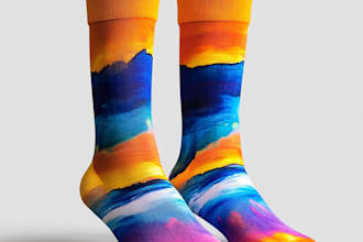 design unique socks design for your brand