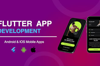 design and develop beautiful flutter mobile applications