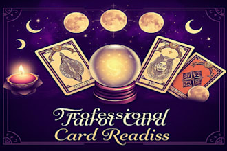 draw custom tarot card illustrations unique mystical detailed designs
