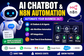 build ai powered chatbot or integrate n8n automation workflow for business