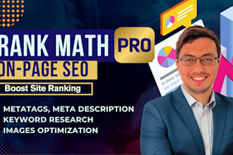 do rank math on page SEO and technical optimization with 90 plus score