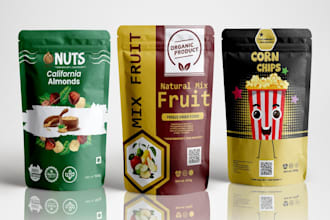 specialize in creating stunning product packaging, pouch design, gummies design
