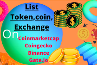 handle full ico launch token listing and crypto marketing