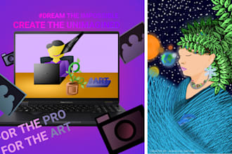 design striking illustrations for your business or thumbnail
