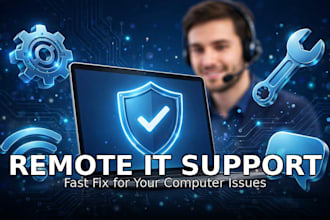 remote IT support to fix computer issues and remove viruses fast
