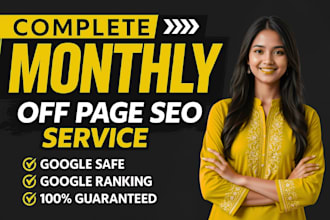 provide monthly off page seo dr 90 dofollow permanent backlinks service