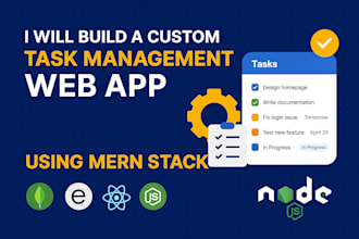 build a custom task management or productivity web app using mern stack
