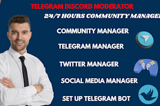 be your memecoin nft crypto telegram community moderator discord manager
