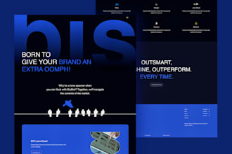 do figma website UI UX mockups or landing page design