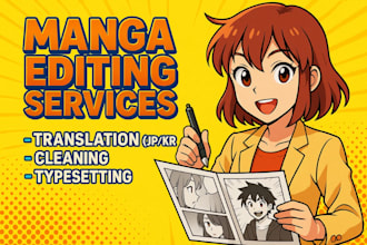 translate clean and typset your manga manhwa comic