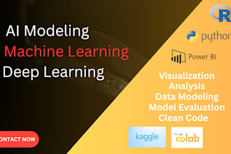 perform python and r data analysis and ml modelling