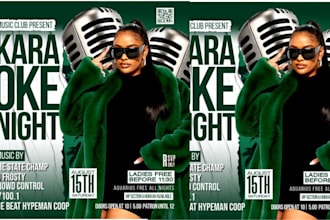 design attractive flyer prom flyer,party,bar,event,nightclub flyer,kids,birthday