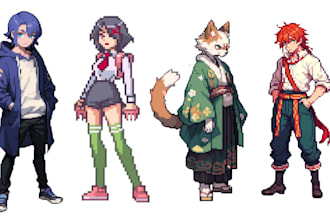 make pixel art character animation sprite sheet pixel nsfw pixel art game asset
