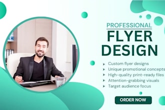 design promotional digital, modern, marketing and professional business flyer
