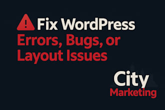 fix wordpress errors, bugs, or layout issues