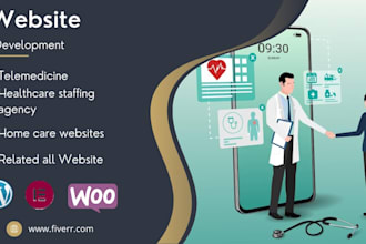 create telemedicine, healthcare staffing agency, home care websites