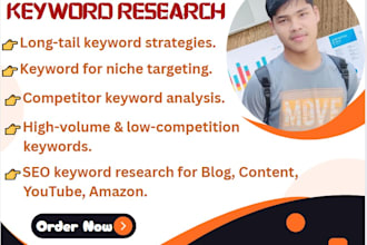 do expert SEO keyword research for google blogs and youtube channels