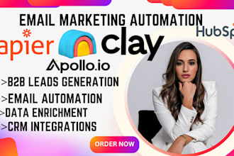 setup clay com automation, hubspot crm, apollo io, gohighlevel, zoho, yotpo sms