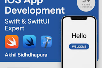 develop 3 screens app with swift or swiftui