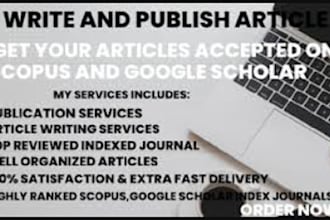publish your research articles in a peer reviewed google scholar indexed journal