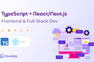 develop your react next js and typescript web app frontend or full stack