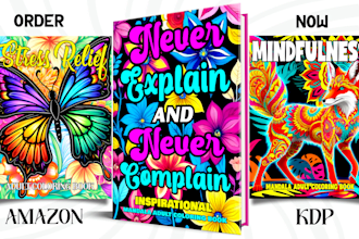 design adult coloring book, mandala coloring pages, kdp coloring book cover