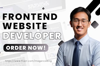 do front end website development in react, laravel or any language