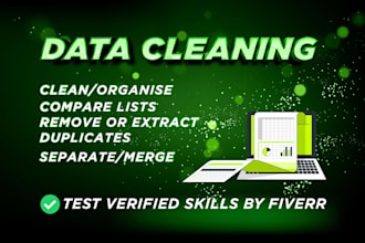 clean, formate, mearge, split excel data