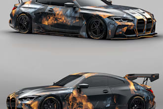 do professional car wrap design, truck wrap design, van wrap