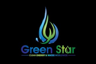 design awesome energy clean water logo