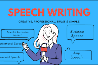 write a personalized speech for any event