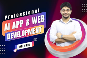 do app development website development with ai chatbot as full stack developer