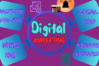 delivery the digital marketing projects with SEO and backlinks analysis
