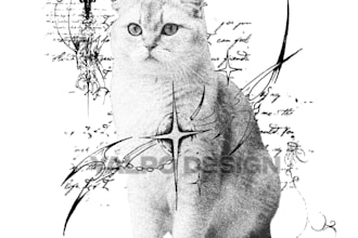 create a cybersigilism pet tattoo design