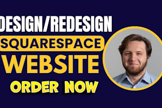 design, redesign squarespace website or build website development squarespace