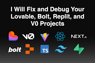 fix, debug your lovable, bolt projects