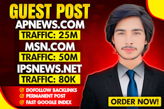 publish high authority guest posts on msn,com and apnews,com