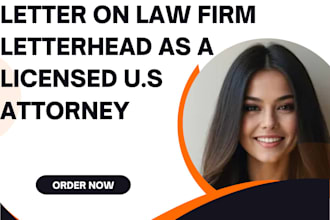 draft legal notice, demand letter, cease and desist with law firm letterhead